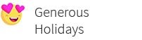 Generous Holidays
